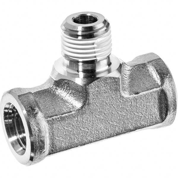 USA Sealing - 1/2" Galvanized Steel Pipe Branch Tee - Industrial Tool & Supply