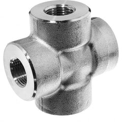 USA Sealing - 1" 316 Stainless Steel Pipe Cross - Industrial Tool & Supply