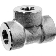 USA Sealing - 3/4" 316 Stainless Steel Pipe Tee - Industrial Tool & Supply