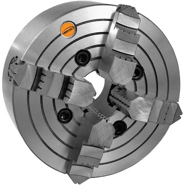 Hertel - Manual Lathe Chucks Chuck Type: Independent Nominal Chuck Size: 10 - Industrial Tool & Supply