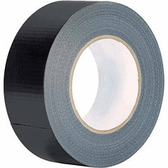 Value Collection - 60 Yd x 2" x 8.7 mil Black Polyethylene Cloth Duct Tape - Industrial Tool & Supply