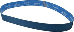 Norton - 2-1/2" Wide x 60" OAL, 60 Grit, Zirconia Alumina Abrasive Belt - Zirconia Alumina, Medium, Coated, X Weighted Cloth Backing, Series R823 - Industrial Tool & Supply