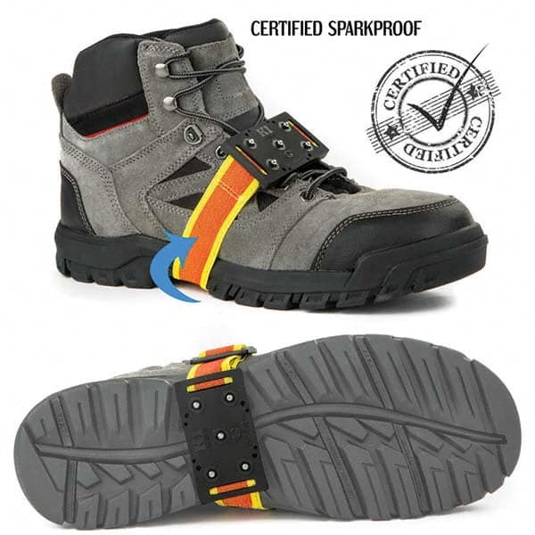 Geroline - Ice Traction Footwear Footwear Style: Strap-On Cleat Traction Type: Steel Studs - Industrial Tool & Supply