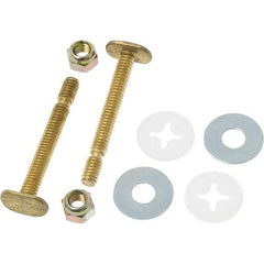 Black Swan - Toilet Repair Kits & Parts Type: Closet Bolts Material: Brass - Industrial Tool & Supply