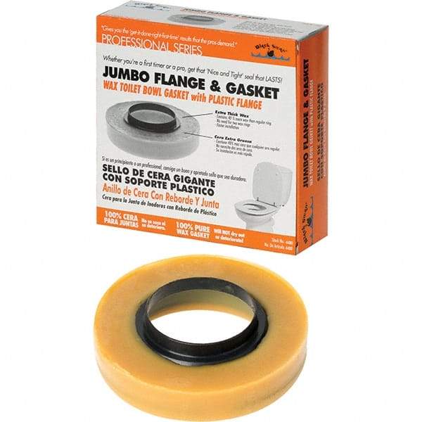 Black Swan - Toilet Repair Kits & Parts Type: Flange & Gasket Material: Petroleum Wax - Industrial Tool & Supply