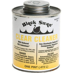 Black Swan - 1 Pt All-Purpose Cleaner - Clear, Use with ABS, PVC & CPVC up to 6" Diam - Industrial Tool & Supply