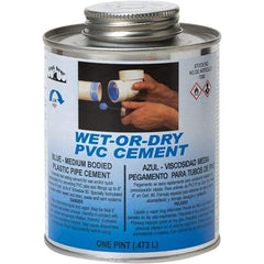 Black Swan - 1 Pt Medium Bodied Cement - Blue, Use with PVC - Industrial Tool & Supply