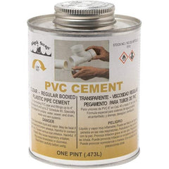 Black Swan - 1 Pt Regular Bodied Cement - Clear, Use with PVC - Industrial Tool & Supply