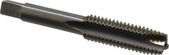 Reiff & Nestor - 1/2-13 UNC, 3 Flute, Bright Finish, High Speed Steel Spiral Point Tap - Plug Chamfer, Right Hand Thread, 3-3/8" OAL, 1-21/32" Thread Length, 0.367" Shank Diam, 3B Class of Fit - Exact Industrial Supply