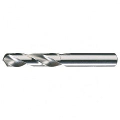 #8 RHS / RHC HSS 135 Degree Split Point NAS907 Type C Heavy Duty Screw Machine Drill - Bright - Industrial Tool & Supply