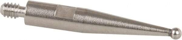 TESA Brown & Sharpe - 1mm Ball Diam, Steel, Ball Test Indicator Contact Point - 1/2" Contact Point Length, Use with Brown & Sharpe BesTest 599 Series - Industrial Tool & Supply