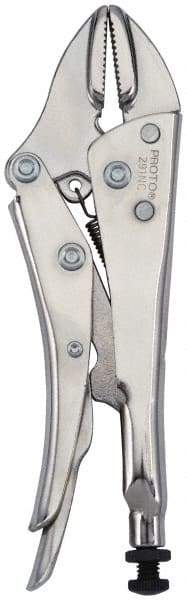 Proto - 7" OAL Straight Jaw Locking Pliers - 1/2" Jaw Width, 1-1/2" Jaw Depth, Steel Handle - Industrial Tool & Supply