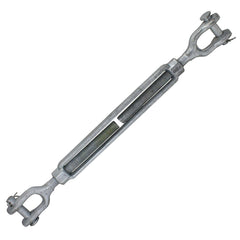 Turnbuckles; Turnbuckle Type: Jaw & Jaw; Working Load Limit: 7200 lb; Thread Size: 7/8-12 in; Turn-up: 12 in; Closed Length: 24.32 in; Material: Steel; Finish: Galvanized