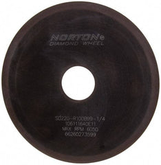 Norton - 6" Diam x 1-1/4" Hole x 1/16" Thick, 220 Grit Surface Grinding Wheel - Diamond, Type 1A1, Very Fine Grade, Resinoid Bond - Industrial Tool & Supply