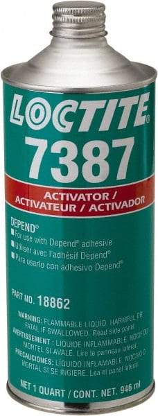 Loctite - 32 Fl Oz, Amber Adhesive Activator - Industrial Tool & Supply