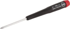 Wiha - #0, 5-11/16" OAL, Standard Phillips Screwdriver - 2" Blade Length, Ergonomic Handle - Industrial Tool & Supply