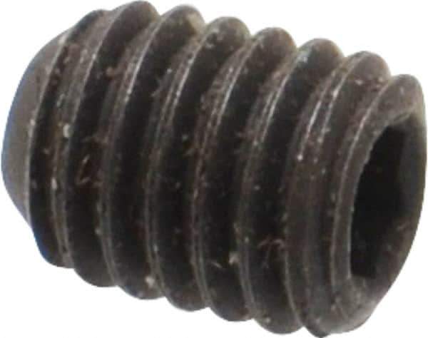 Value Collection - #10-32 UNF, 1/4" OAL, Flat Point Set Screw - Grade 8 Alloy Steel, 3/32" Key - Industrial Tool & Supply