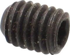 Value Collection - #10-32 UNF, 1/4" OAL, Flat Point Set Screw - Grade 8 Alloy Steel, 3/32" Key - Industrial Tool & Supply