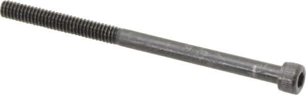 Value Collection - #5-40 UNC Hex Socket Drive, Socket Cap Screw - Alloy Steel, Black Oxide Finish, Partially Threaded, 2" Length Under Head - Industrial Tool & Supply