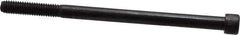 Value Collection - 3/8-16 UNC Hex Socket Drive, Socket Cap Screw - Alloy Steel, Black Oxide Finish, Partially Threaded, 6" Length Under Head - Industrial Tool & Supply
