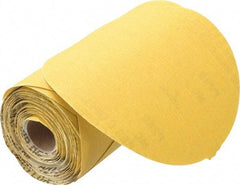 Norton - 6" Diam, 280 Grit Aluminum Oxide Adhesive PSA Disc - Very Fine Grade, Gold, C Weighted Backing, Flexible - Industrial Tool & Supply