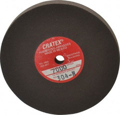 Cratex - 3" Diam x 1/4" Hole x 1/4" Thick, Surface Grinding Wheel - Silicon Carbide, Medium Grade, 7,000 Max RPM, Rubber Bond, No Recess - Industrial Tool & Supply