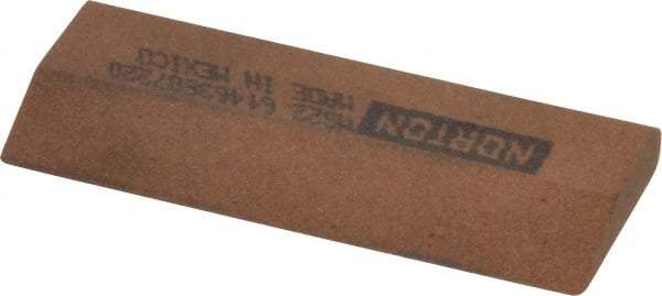 Norton - 2-1/4" Long x 7/8" Diam x 3/16" Thick, Aluminum Oxide Sharpening Stone - Round, Medium Grade - Industrial Tool & Supply