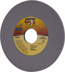 Norton - 6" Diam x 1-1/4" Hole x 1/8" Thick, K Hardness, 80 Grit Surface Grinding Wheel - Aluminum Oxide, Type 1, Medium Grade, 4,140 Max RPM, Vitrified Bond, No Recess - Industrial Tool & Supply