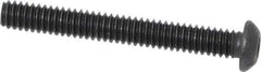 Value Collection - 1/4-20 UNC Hex Socket Drive, Button Screw - Alloy Steel, Black Oxide Finish, Fully Threaded, 2" Length Under Head - Industrial Tool & Supply