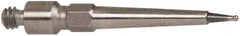TESA Brown & Sharpe - 0.38mm Ball Diam, Carbide, Ball Test Indicator Contact Point - 1/2" Contact Point Length, Use with Brown & Sharpe BesTest 599 Series - Industrial Tool & Supply