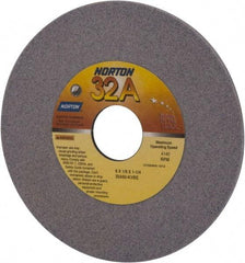 Norton - 6" Diam x 1-1/4" Hole x 1/8" Thick, K Hardness, 60 Grit Surface Grinding Wheel - Aluminum Oxide, Medium Grade, 4,140 Max RPM, Vitrified Bond - Industrial Tool & Supply