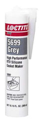 Loctite - 300ml High Performance RTV Silicone Gasket Maker - -75 to 625°F, Grey, Comes in Cartridge - Industrial Tool & Supply