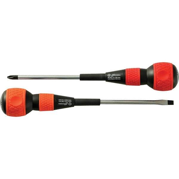 Bondhus - Screwdriver Sets Screwdriver Types Included: Slotted & Phillips Number of Pieces: 2 - Industrial Tool & Supply