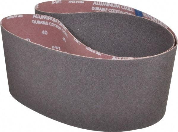 Norton - 6" Wide x 60" OAL, 40 Grit, Aluminum Oxide Abrasive Belt - Aluminum Oxide, Coarse, Coated, X Weighted Cloth Backing, Series R228 - Industrial Tool & Supply