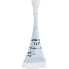 Loctite - 0.5 mL, White, Medium Strength Threadlocker - Series 242 - Industrial Tool & Supply