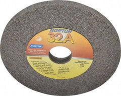 Norton - 60 Grit Aluminum Oxide Type 1 Internal Grinding Wheel - 4" Diam x 3/4" Hole x 1/4" Thick, 8,120 Max RPM, Type 1 Medium Grade, K Hardness, Vitrified Bond, No Recess - Industrial Tool & Supply