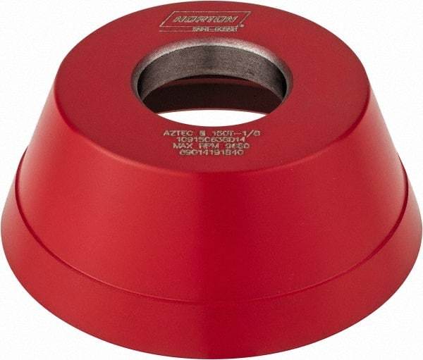 Norton - 3-3/4" Diam, 1-1/4" Hole Size, 1-1/2" Overall Thickness, 150 Grit, Type 11 Tool & Cutter Grinding Wheel - Very Fine Grade, CBN, Resinoid Bond - Industrial Tool & Supply