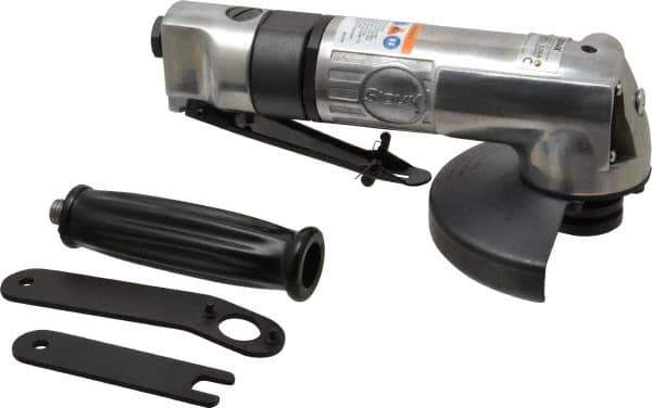 Sioux Tools - 4-1/2" Wheel Diam, 12,000 RPM, Pneumatic Angle & Disc Grinder - 5/8-11 Spindle, 13.2 CFM, Front Exhaust - Industrial Tool & Supply