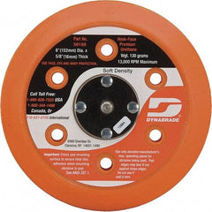 Dynabrade - 6" Diam Disc Backing Vacuum Replacement Pad - Soft Density, 13,000 RPM - Industrial Tool & Supply