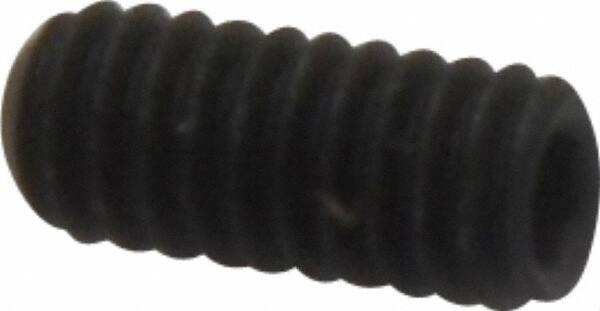 Value Collection - #8-32 UNC, 3/8" OAL, Flat Point Set Screw - Grade 8 Alloy Steel, 5/64" Key - Industrial Tool & Supply