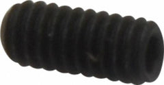 Value Collection - #8-32 UNC, 3/8" OAL, Flat Point Set Screw - Grade 8 Alloy Steel, 5/64" Key - Industrial Tool & Supply