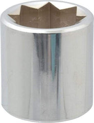 Proto - 1", 1/2" Drive, Standard Hand Socket - 8 Points, 1-3/4" OAL, Alloy Steel, Chrome Finish - Industrial Tool & Supply