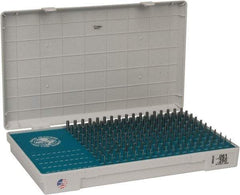 Meyer Gage - 190 Piece, 0.061-0.25 Inch Diameter Plug and Pin Gage Set - Minus 0.0001 Inch Tolerance, Class Z - Industrial Tool & Supply