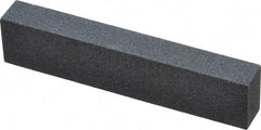 Norton - 3-1/2" Long x 3/4" Wide x 1/2" Thick, Silicon Carbide Sharpening Stone - Rectangle, Medium Grade - Industrial Tool & Supply