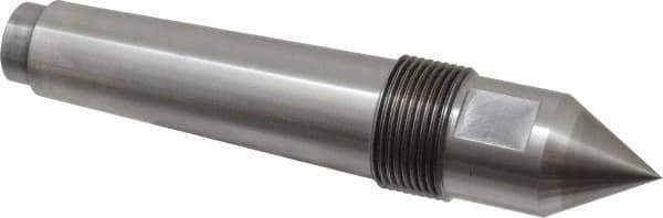 Riten - 1-1/4" Head Diam, Carbide-Tipped Steel Standard Point Solid Dead Center - 4MT Morse Taper, 1-1/4" Point Diam, 2" Point Length, 2-29/32" OAL - Industrial Tool & Supply