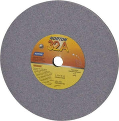 Norton - 6" Diam x 1/2" Hole x 1/4" Thick, K Hardness, 60 Grit Surface Grinding Wheel - Aluminum Oxide, Type 1, Medium Grade, 4,140 Max RPM, Vitrified Bond, No Recess - Industrial Tool & Supply