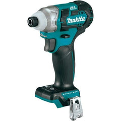 Makita - 12 Volt, 1/4" Drive, 100 Ft/Lb Torque, Cordless Impact Driver - Pistol Grip Handle, 3900 RPM, Lithium-Ion, Bare Tool - Industrial Tool & Supply