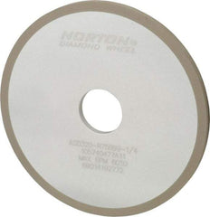 Norton - 6" Diam x 1-1/4" Hole x 1/4" Thick, 320 Grit Surface Grinding Wheel - Diamond, Type 1A1, Extra Fine Grade, Resinoid Bond - Industrial Tool & Supply