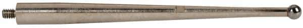 TESA Brown & Sharpe - 2mm Ball Diam, Carbide, Ball Test Indicator Contact Point - 1-1/2" Contact Point Length, Use with Brown & Sharpe TESATAST Dial Test Indicators - Industrial Tool & Supply