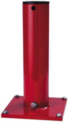 THERN - 8 Inches Long x 8 Inches Wide x 14.56 Inches Deep x 1/2 Inches Thick Davit Crane Pedestal/Socket Base - 7 Inches Distance Between Mounting Hole Centers, 0.41 Inches Hole Diameter, Enamel Finish - Industrial Tool & Supply